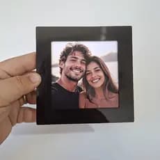 Porta Retrato 10x10 acrílico colorido diversas cores moldura foto 10x10 quadrada