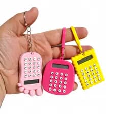 Chaveiro Mini Calculadora fofa portátil - diversas cores e formatos