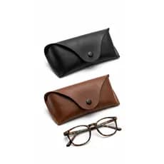 Estojo Porta Óculos Courino Premium | Kit 2 und - Proteção Contra Riscos, Impactos | Leve, Elegante
