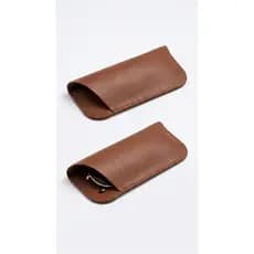 Estojo Porta Óculos em Courino Premium | Kit 2 UND Proteção Contra Riscos e Impactos, Leve Elegante