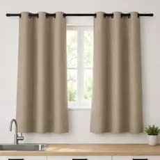 Cortina Oxford Lisa 2,00x1,50 para Cozinha Sala Quarto Escritório com Ilhós