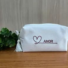 Necessaire box Brinde, Corporativo, Debutante, Presente Alta Vibração, Média 15x11x9cm com Forro