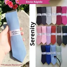 2 a 6 Gravatas Padrinhos de Casamento Semi Slim com Faixa de Padrinhos, marsala e cores