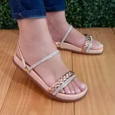 Sandália Papete Feminina Rasteirinha Birken Sandalia Femenina Strass Brilho Chinelo Feminino Confort