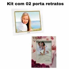 Kit com 02 porta retratos para foto 13cm*18cm e 18cm*13cm