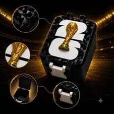 Porta Figurinha Copa Do Mundo 20Caixa Maleta Guardar Album Fifa Organizer Protetor Case Box Premium Oficial Luxo Top