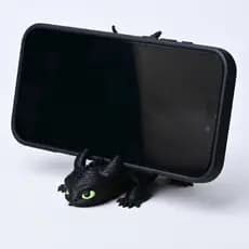 Suporte De Celular Banguela Furia Noite Dragao Geek Decorativo Base Mesa Smartphone Universal Impressao 3D Premium