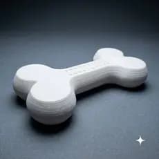 Brinquedo Mordedor Osso Para Cachorro TPU Super Resistente Antiestresse Limpeza De Dentes Pet