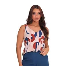 Regata Feminina Blusinha Estampada e Lisa Blusas De Viscolinho Blusa Regata De Moda Feminina