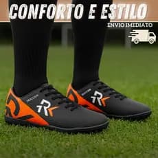 Chuteira Society Esportiva Antiderrapante – Tração Máxima para sua Partida - Rk01