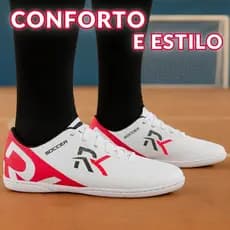 Chuteira Masculino Futsal Leve e Confortável – Novo Modelo com Solado Reforçado -RK03