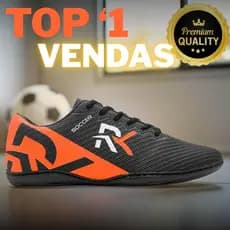 Chuteira Masculina Futsal Super Confortável – Solado Costurado para Mais Durabilidade -RK03
