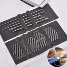 Kit 60 Agulhas de Costura de Mão Ideal para Bordados e Conserto de Roupas Geral
