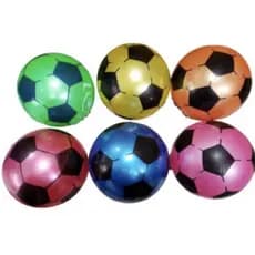 Bola de Futebol Colorida Leve Vinil / Cor Sortida - 001