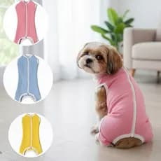 Roupinha Roupa Pós Cirúrgica Premium Cães e Gatos - Ideal Para Castração e Outras Cirurgias Cachorro