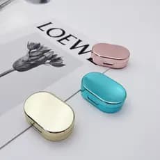 Case Porta Lente de Contato Luxo Portátil Estojo Kit Lente Premium com Espelho, Pinça e Aplicador