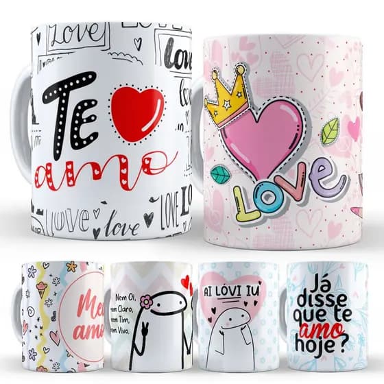 Caneca Dia dos Namorados Presente para Namorado Namorada Casal Criativo para Cesta
