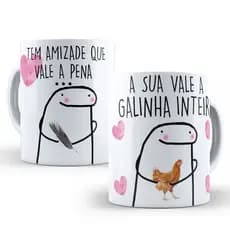 Caneca Porcelana Café Personalizada Diferenciadas Meme Flork Bento Divertida Mod. 12