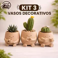 Vaso Decorativo Criativo – Bonequinhos fofos
