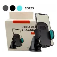 Suporte Veicular Universal Para Celular Com Trava E Ventosa