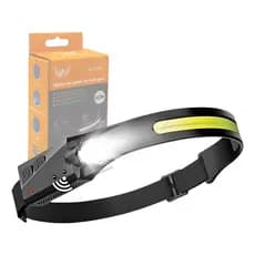 Lanterna De Cabeça Farol Super Led Cob Com Sensor Altomex Al