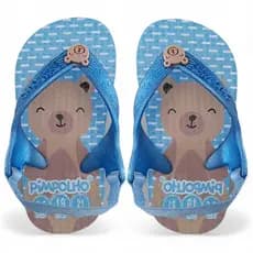 Chinelo Infantil Menino Com Elastico Ludico