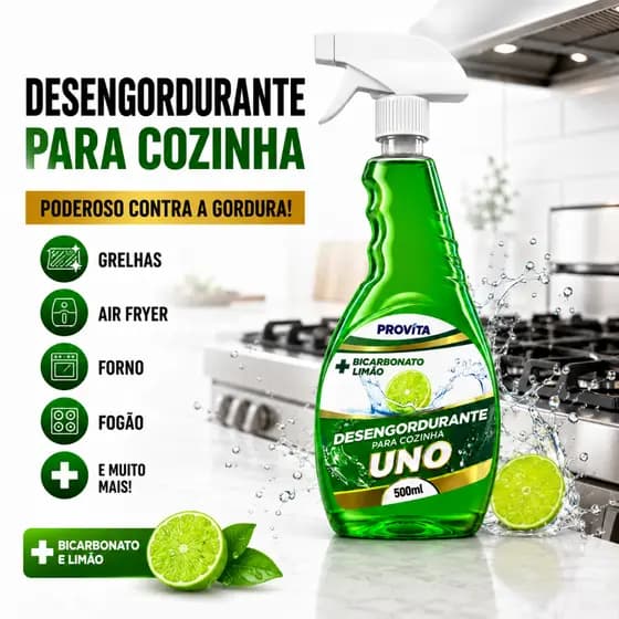 LIMPA FOGÃO Espuma Desengordurante 500ml Remove Gordura Limpeza Pesada Forno Fogão Coifa Air Fryer