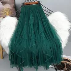 Saia de renda elegante para o dia a dia