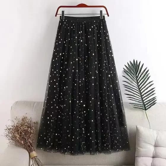 Saia Sequenciada Fashion Mid-Length