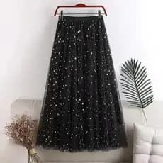 Saia Sequenciada Fashion Mid-Length