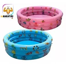 Piscina Inflável Infantil 3 Anéis – Ideal para Crianças se Refrescarem no Verão