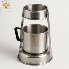 kit Suporte Para Coador De Café + Leiteira