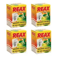 4 Tira Cheiro Eliminador De Odores Para Geladeiras Reax