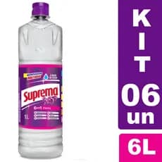 Kit 6 Removedor Multiuso Suprema 6 em 1 Florata 1L