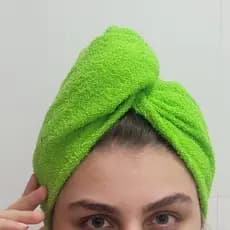 Toalha Mágica Feminina para Secagem Rápida dos Cabelos Tecido 100% Algodão