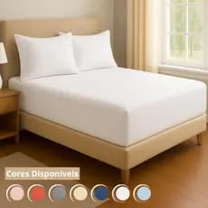 Jogo de Lençol Queen 400 Fios Micropercal Alta Qualidade Jogo de Cama Com Fronha Ponto Palito