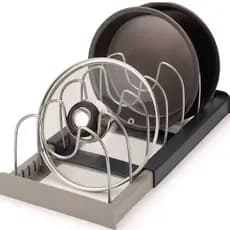 Suporte Organizador Expansível De Cozinha Escorredor De Pratos Tampas Panelas - Envio 24hrs!