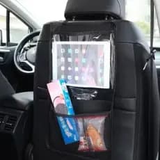 Organizador Multiuso Para Banco De Carro Com Suporte Para Tablet Revista Rede Bolsos Resistente - Envio 24hrs!