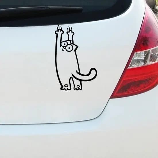 Adesivo Gato Garras Adesivo Decorativo Para Carro Moto Caminhão Notebook ALTA  QUALIDADE