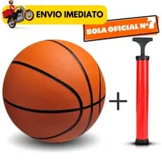Bola De Basquete Oficial + Bomba de bola Para Quadra Praia Tamanho 7
