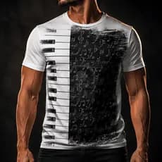 Camisa Camiseta Masculina Musica Teclado