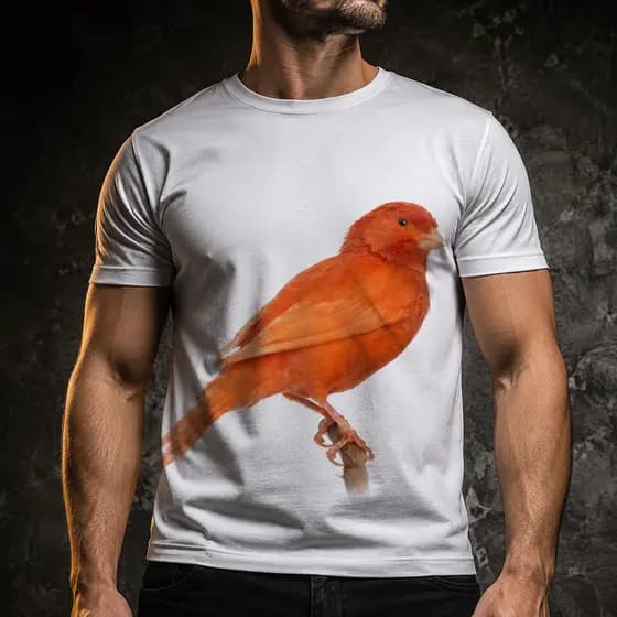 Camisa Camiseta Masculina Ave Pássaro Canário 4