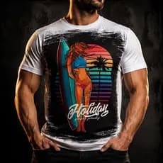 Camisa Camiseta Masculina surf surfing praia verão REF 11