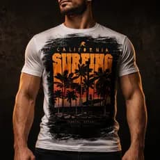 Camisa Camiseta Masculina surf surfing praia verão REF 06