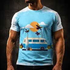 Camisa Camiseta Masculina surf surfing praia verão REF 16