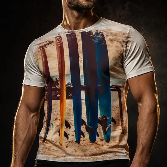 Camisa Camiseta Masculina surf surfing praia verão REF 05