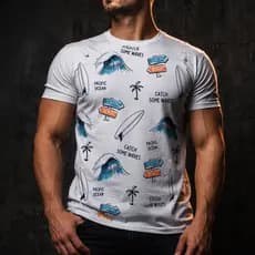 Camisa Camiseta Masculina surf surfing praia verão REF 01