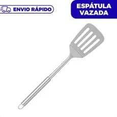 Espátula De Aço Inox Para Hamburguer Chapas Utensílio Cabo Tubular