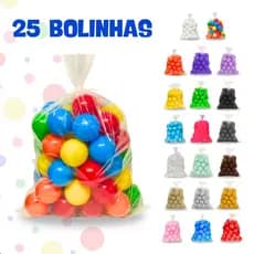 Kit Bolinhas De Piscina Não Amassam Plástico Infantil Coloridas 25 50 100 Unidades