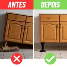 Calço Para Móveis Resistente Reforçado Ajustável Parafuso Peça 1, 2 ou 4 Unidades